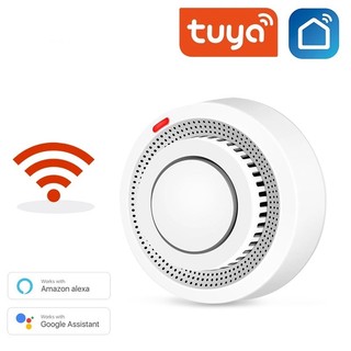 Tuya WiFi Báo động khói không dây thông minh Phòng chữa cháy Báo Cháy an ninh gia đình