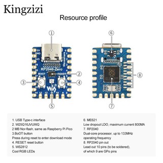 Bảng Mạch Phát Triển Raspberry Pi RP2040-Zero