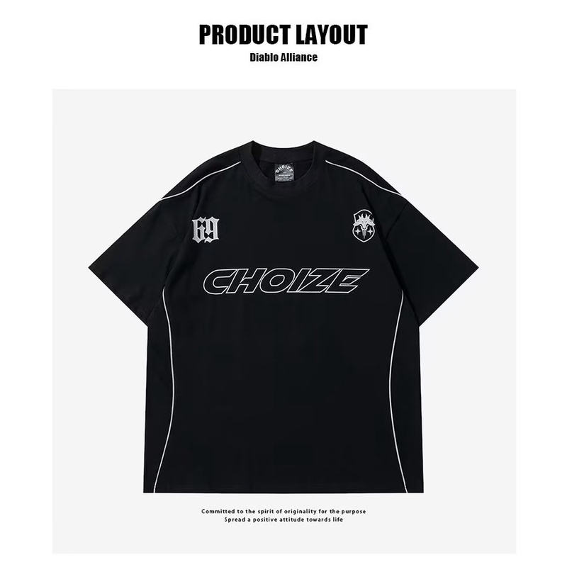 Áo Thun Tay Ngắn Cổ Tròn In Hình Phong Cách Hip Hop Thời Trang Mùa Hè Hàng Mới Dành Cho Nam Nữ