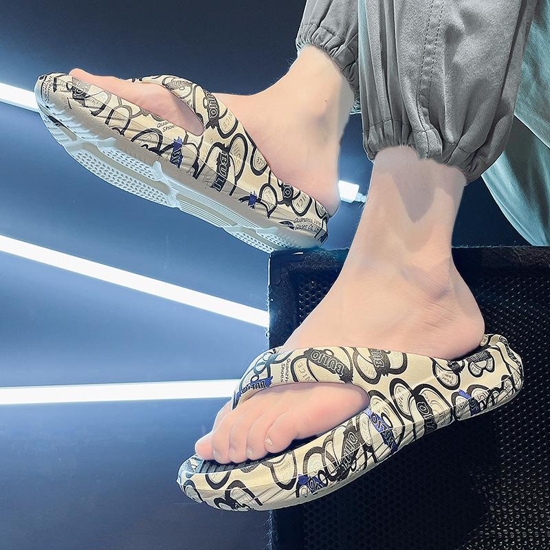 Hàng Bán Chạy Dép Kẹp Eva Đế Dày Chống Trượt In Hình Graffiti Thời Trang Cho Cặp Đôi