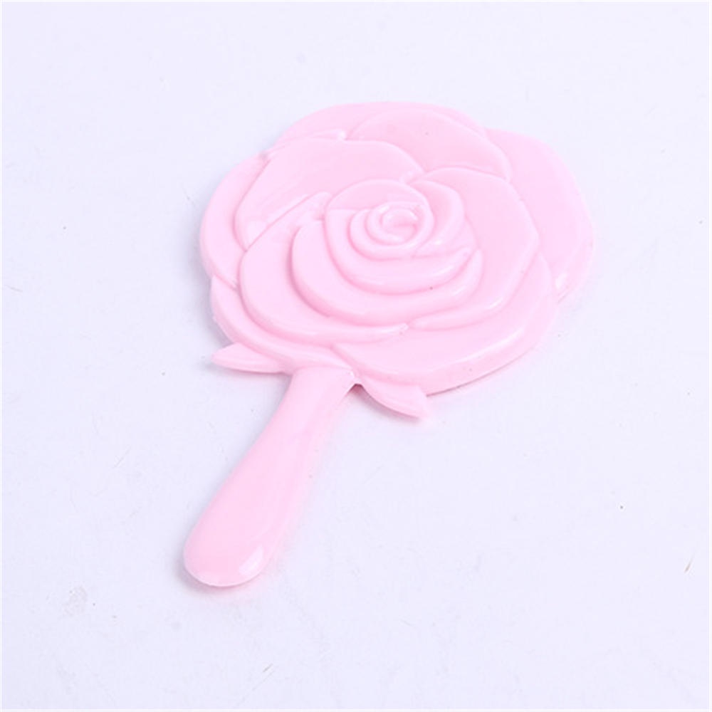 Gương Trang Điểm Cầm Tay Họa Tiết Hoa Xinh Xắn