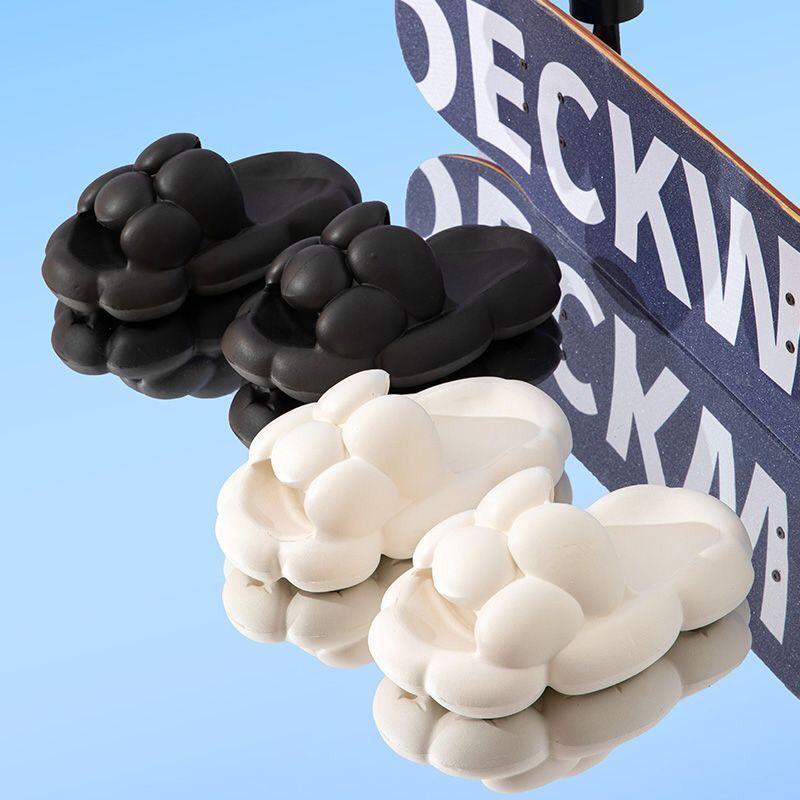 JY123A0 - Dép nữ nam dễ thương bong bóng  bánh mì to size rộng rãi có size lớn 45  giá rẻ êm chân