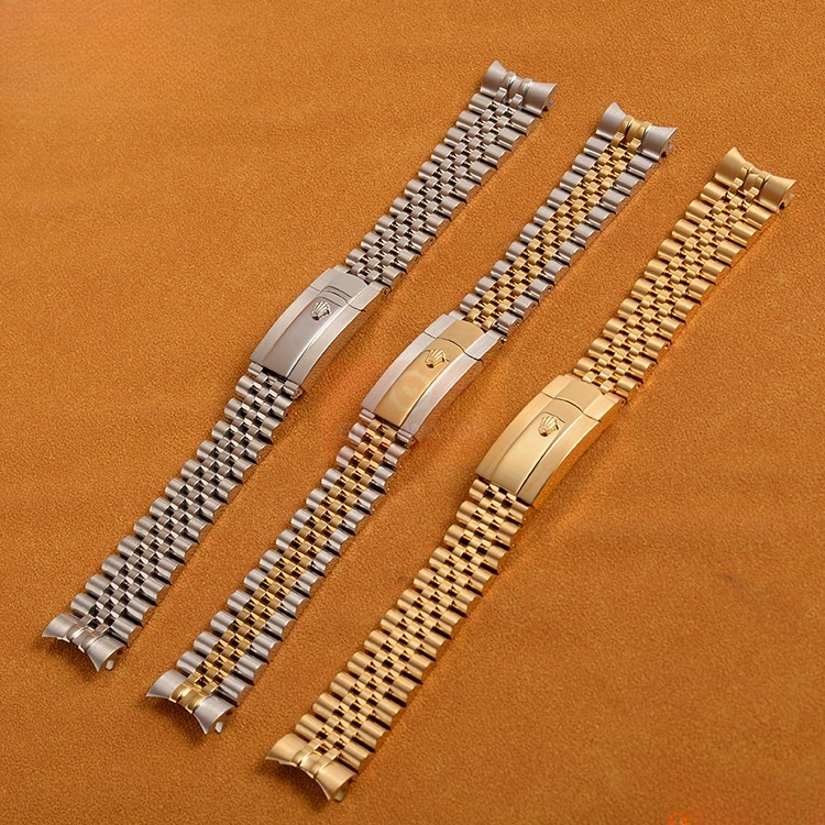 Dây Đồng Hồ Đeo Tay Thời Trang Bằng Thép Không Gỉ 20 21MM Dành Cho Nam ROLEX