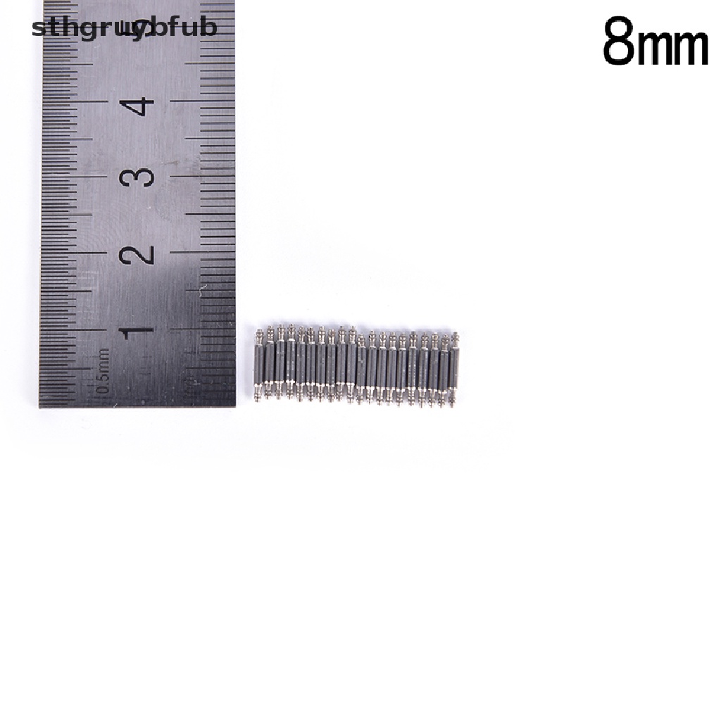 Set 20 Chốt Lò Xo Bằng Thép Không Gỉ Cho Đồng Hồ Đeo Tay Kích Thước 8-22mm