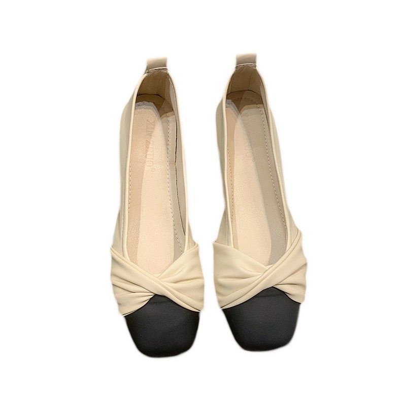 🔥có hàng sẵn🔥giày búo bê nữGiày búp bê mũi vuông kiểu dáng thời trang cho nữ Giày búp bê nhẹ đế mềm-AA0051