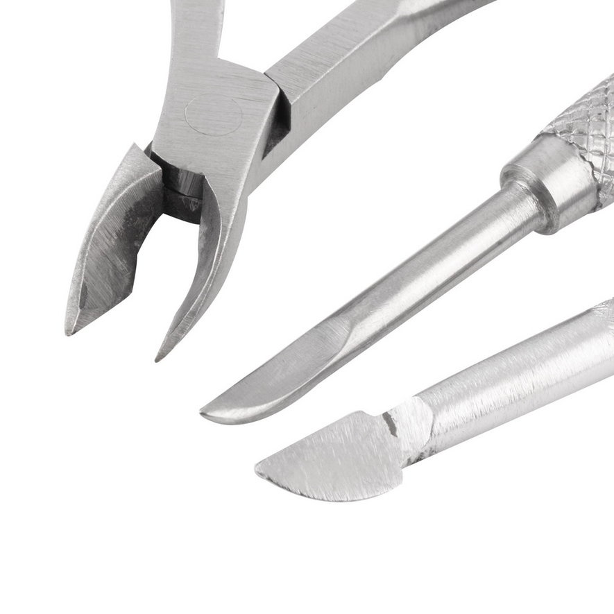 ❤Stainless Steel Nail Cuticle Spoon Pusher Remover Cutter Nipper Clipper Cut