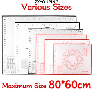 Thảm Nhào Bột Làm Bánh Bằng Silicone Sợi Thủy Tinh Không Dính Kèm Thước Đo