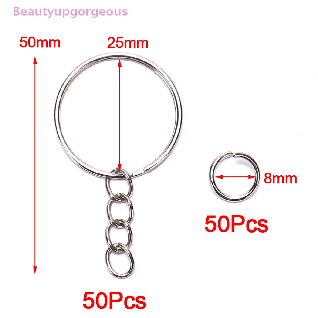Set 100 Vòng Nhẫn Móc Chìa Khóa / Làm Trang Sức Thủ Công DIY