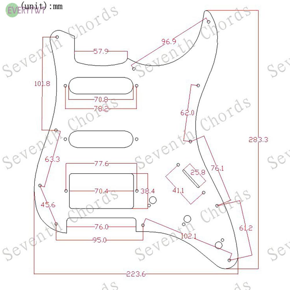 ⭐ Hot Sale ⭐Guitar Pickguard Replacement Scratch Plate 11 Holes Accessories Electric Guitars