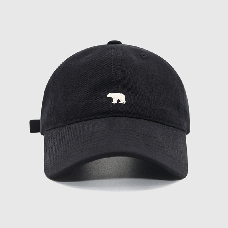 Mũ Lưỡi Trai Thêu Hình Gấu Bắc Cực Phong Cách Retro