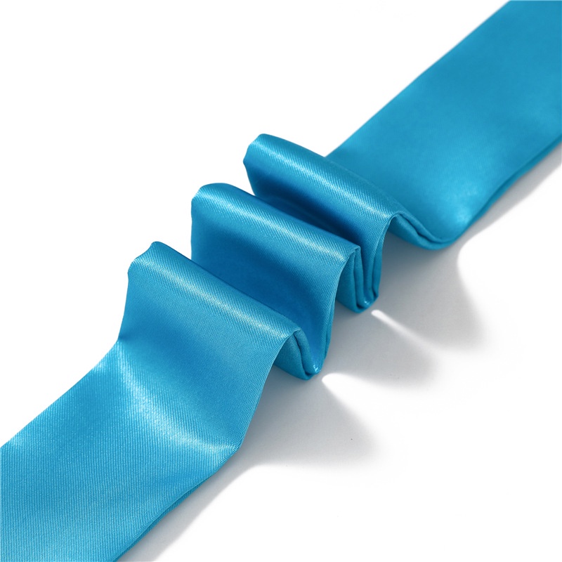 Khăn Quàng Cổ Vải Lụa Satin Màu Trơn Thắt Nơ Nhỏ Xinh Thời Trang Cho Nữ