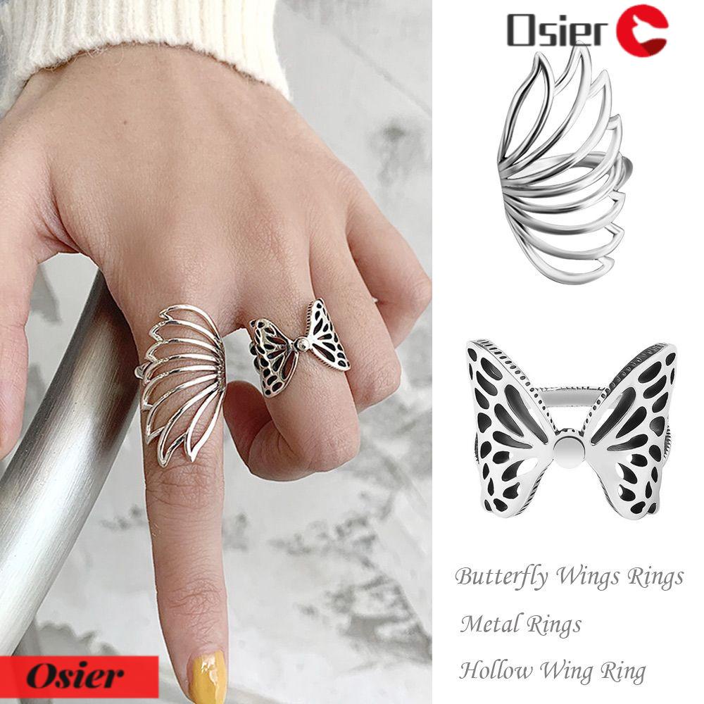 1 Nhẫn Hình Cánh Bướm Phong Cách Punk Hip Hop Thời Trang Nữ