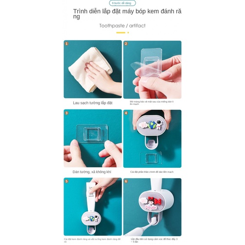 Dụng Cụ Nặn Kem Đánh Răng Tự Động Không Cần Khoan
