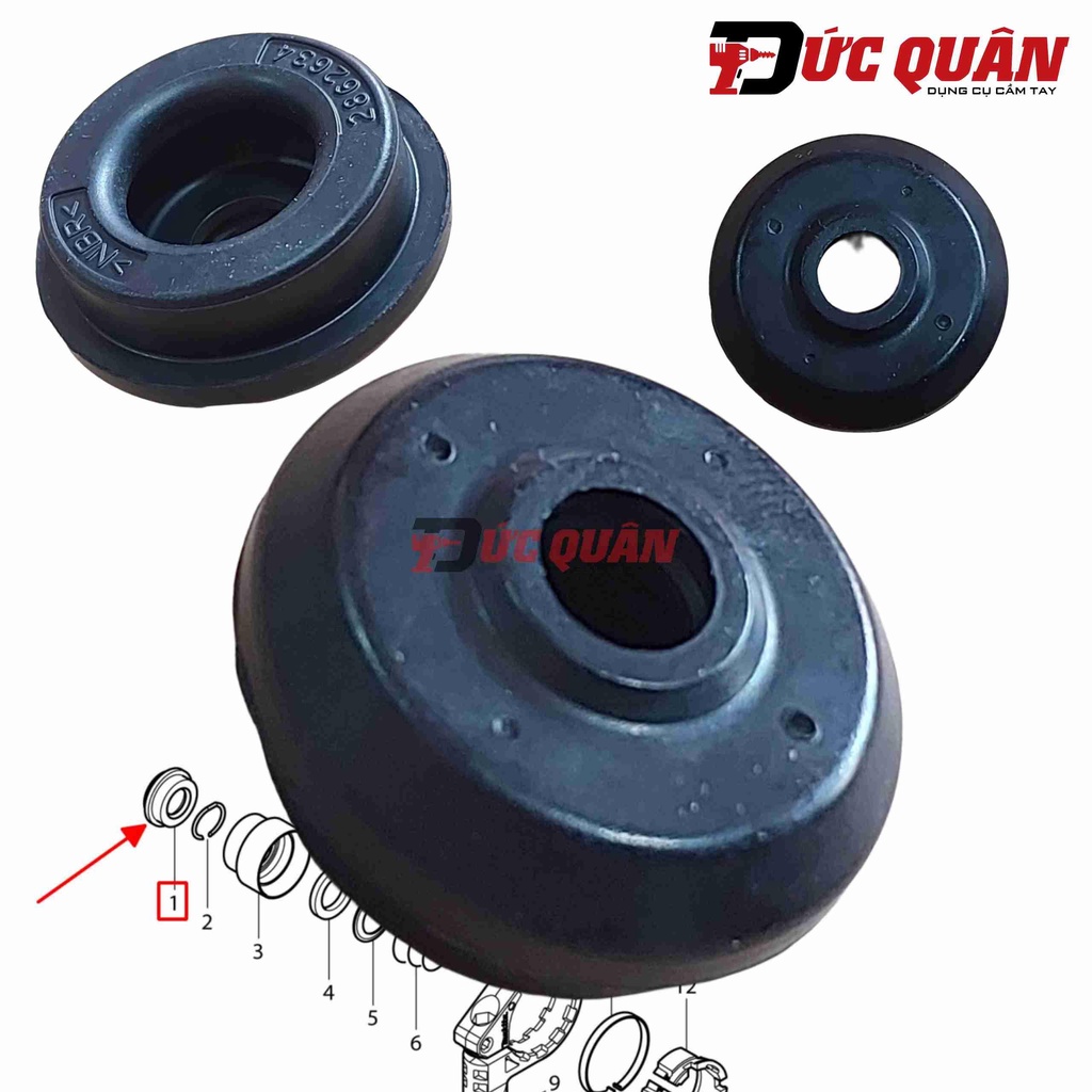 Cao su đầu gài mũi khoan DHR165/ DHR202 Makita 286263-4