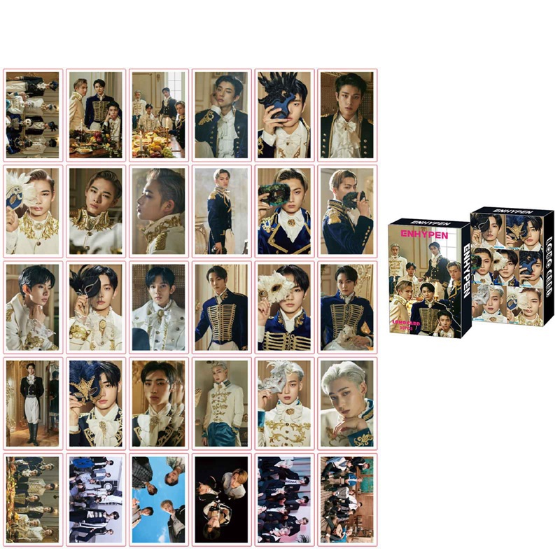 Set 30 Tấm Thẻ Ảnh In Hình Dễ Thương Phong Cách Hàn Quốc