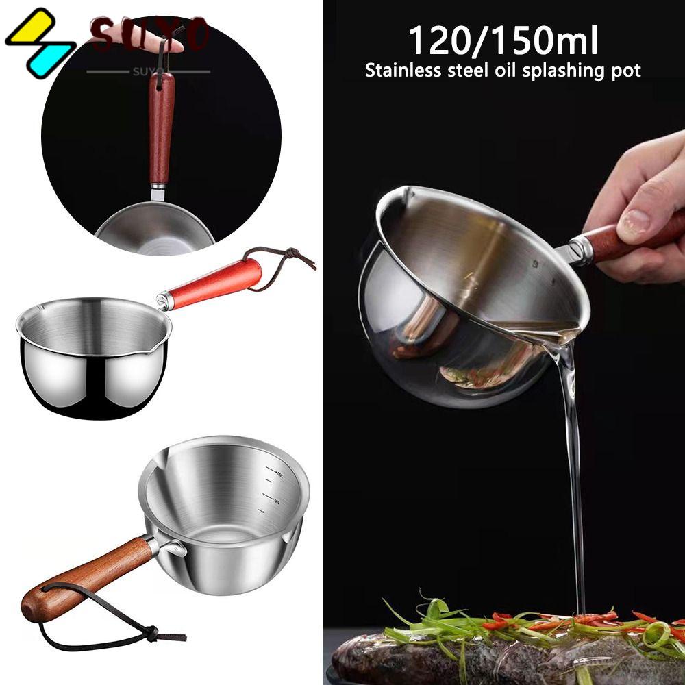 Nồi Nấu Sữa Chống Dính Tay Cầm Gỗ Cao Cấp Tiện Lợi Dễ Sử Dụng