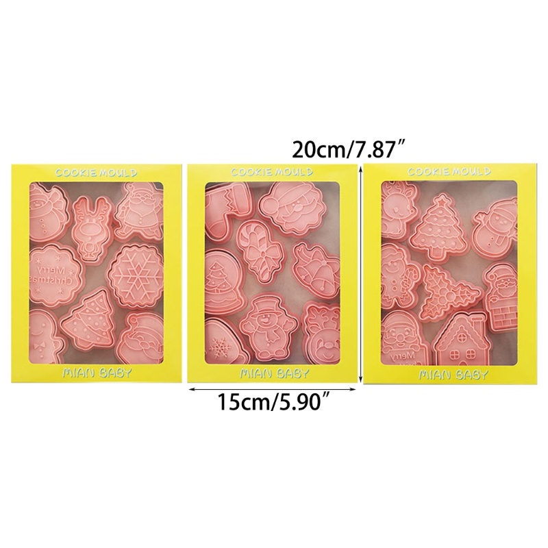 Bộ 24 Khuôn Cắt Bánh Quy Theo Phong Cách Hoạt Hình Giáng Sinh