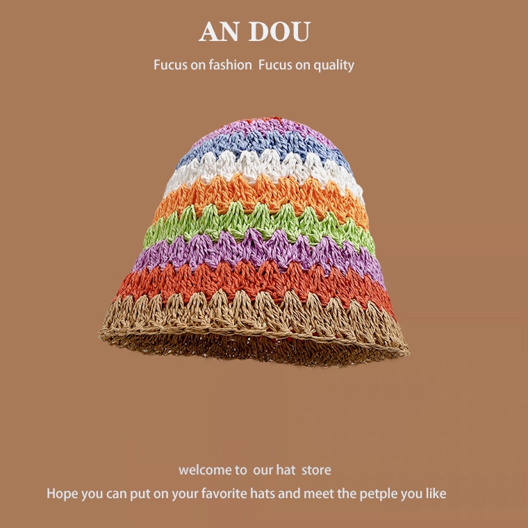Nón Tai Bèo Đan Cói Thoáng Khí Thời Trang Mùa Hè Dành Cho Nữ