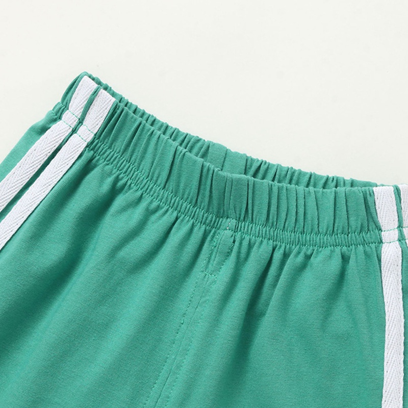 Bộ Áo Thun Ngắn Tay + Quần Short Cotton Mềm Thoáng Khí In Hình Cá Sấu / Voi Hoạt Hình Thời Trang Mùa