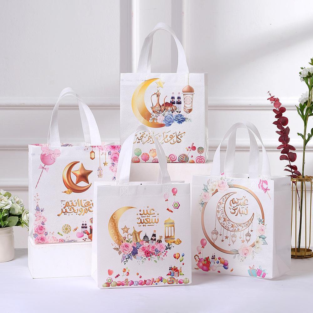 Túi Đựng Quà Họa Tiết Ngôi Sao Mặt Trăng Phong Cách Hồi Giáo Thanh Lịch