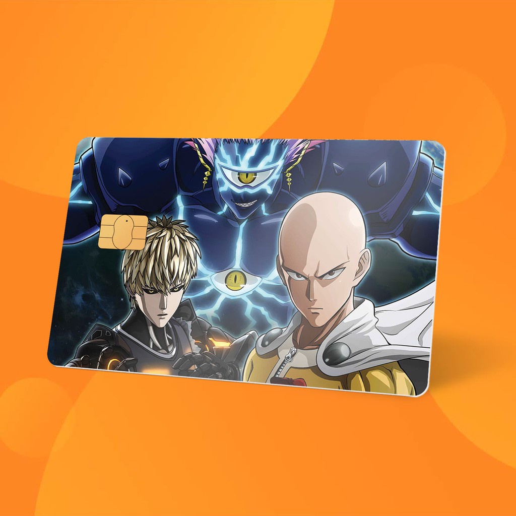 Miếng Dán Thẻ Card ONE PUNCH MAN | SKIN ATM, Thẻ Chung Cư Trang Trí - Chất Liệu Decal Vinyl Chống Nước