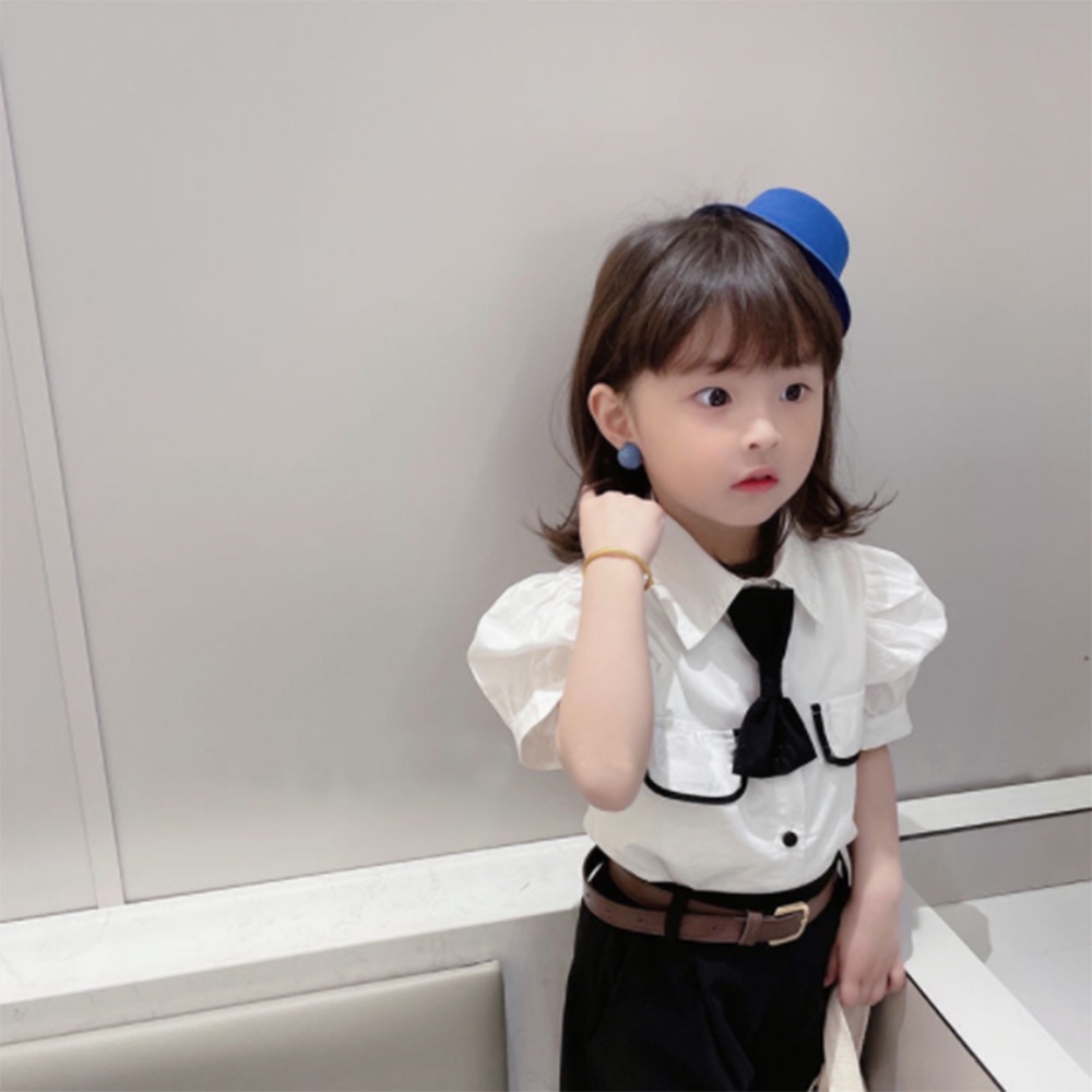 BEAR LEADER Set Áo Thun Tay Ngắn Và Quần Short Thời Trang Mùa Hè 2023 Mới Cho Bé Gái 1-6 Tuổi