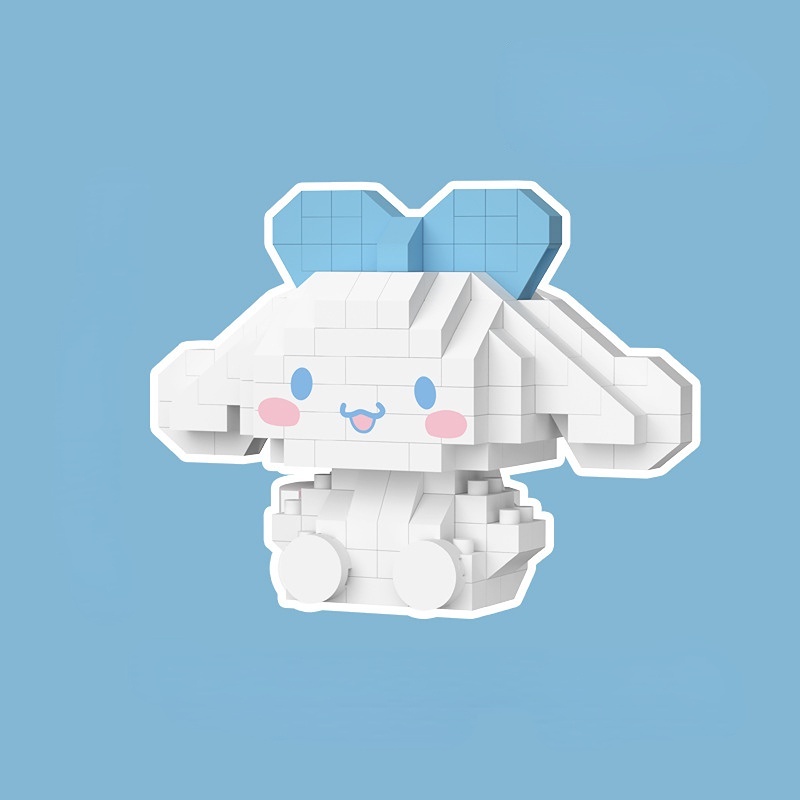 SANRIO Đồ Chơi Lắp Ráp Mô Hình Cinnamoroll Melody Dễ Thương Cho Trẻ Em Và Người Lớn