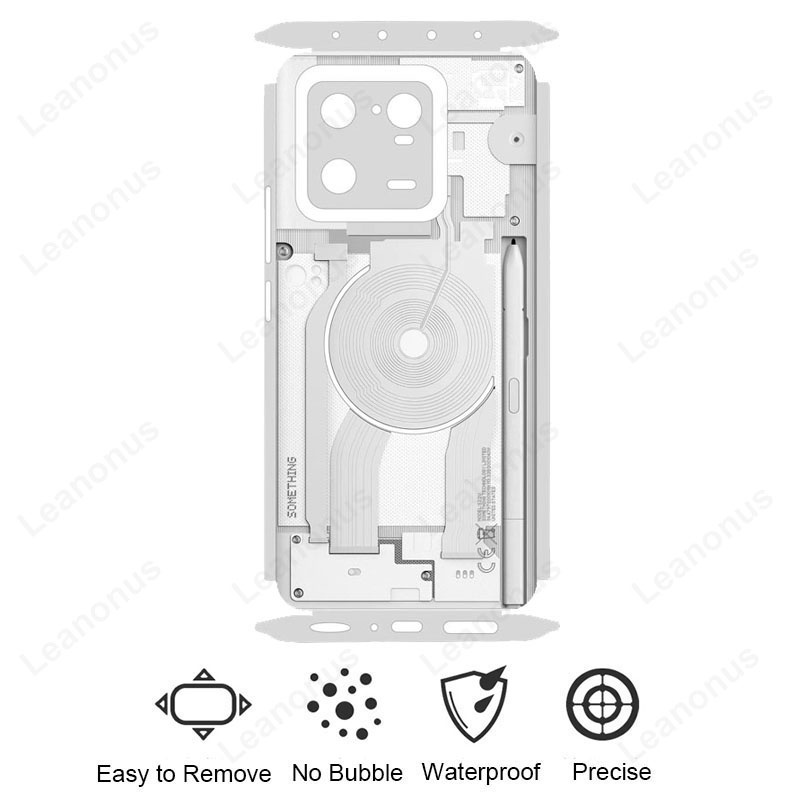 Không Có Phong Cách Điện Thoại Xiaomi 13 12 14 11T 10T 12T 13T Pro Decal Da Mặt Sau Bảo Vệ Màn Hình Phim Bọc 3M Sửa Đổi Miếng Dán