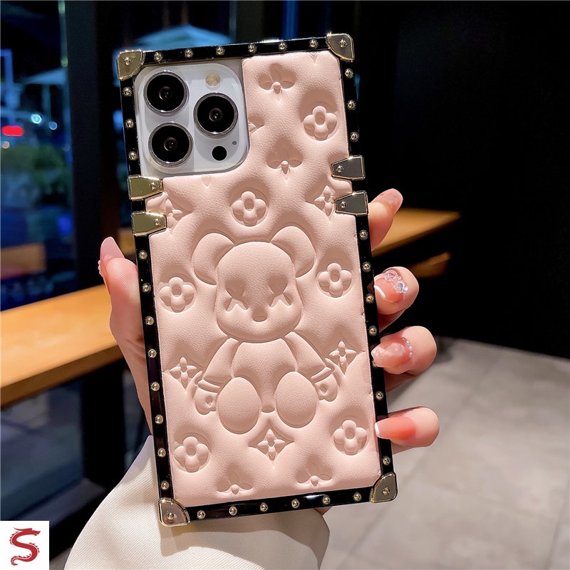 Ốp Điện Thoại Silicon Dẻo In Hình Gấu Hoạt Hình Cho iphone 15 pro max iphone 14 pro max 13 12 11 pro 15 pro max