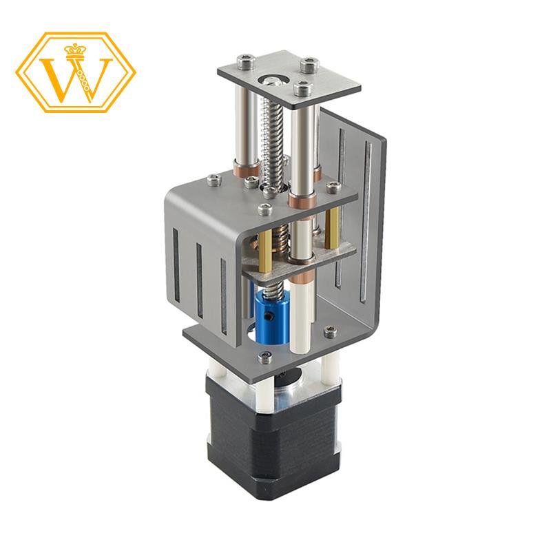 CNC Z-Axis Sliding Table CNC Router Kit DIY Milling Small Transmission Module 100mm Distance Wood Miller Z Axis Motor