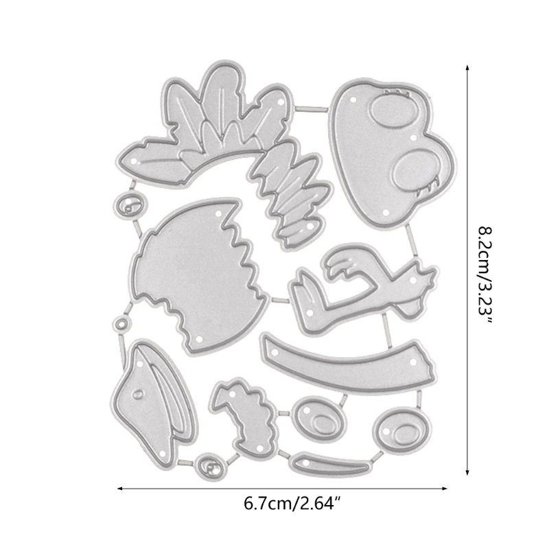 Bộ Khuôn Cắt Hình 3D Dùng Làm Thẻ Trang Trí Album