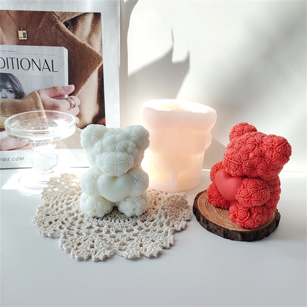 Khuôn Làm Nến / Nến Hình Chú Gấu Bằng Xốp Độc Đáo Trang Trí Tiệc Cưới / Valentine DIY