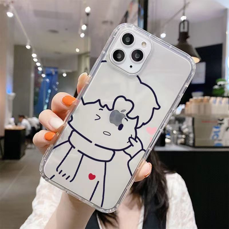 ✅Ốp Điện Thoại Mềm Trong Suốt Họa Tiết Đường Kẻ Xoắn Đơn Giản Cho iPhone 14 / 13 / 12 / 11promax 6s78plus xs / xrins