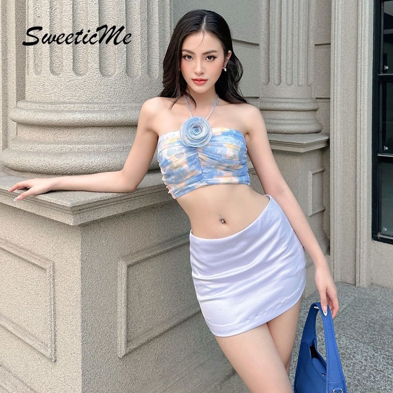 Áo Sát Nách Dáng Ôm In Họa Tiết Thời Trang 2023 Cho Bạn Gái