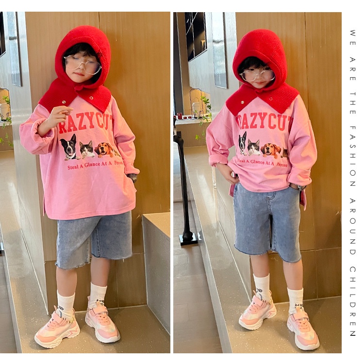 Giày Chạy Bộ Đế Mềm Thoáng Khí In Hình Hello Kitty Cho Bé Gái