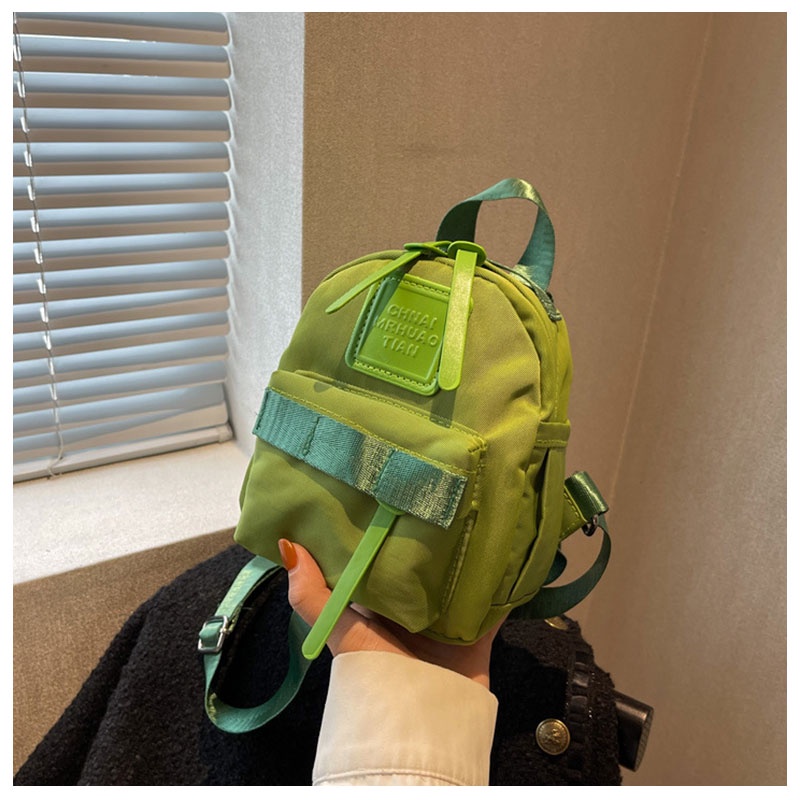 MISCHA Ba Lô Da PU Màu Trơn Thời Trang Cho Học Sinh