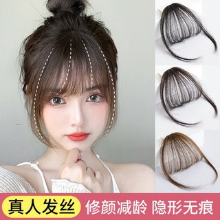 . mái thưa tóc thật ❤️freeship❤️ tóc mái giả làm bằng tóc thật 100% hàng dệt tay cao cấp .