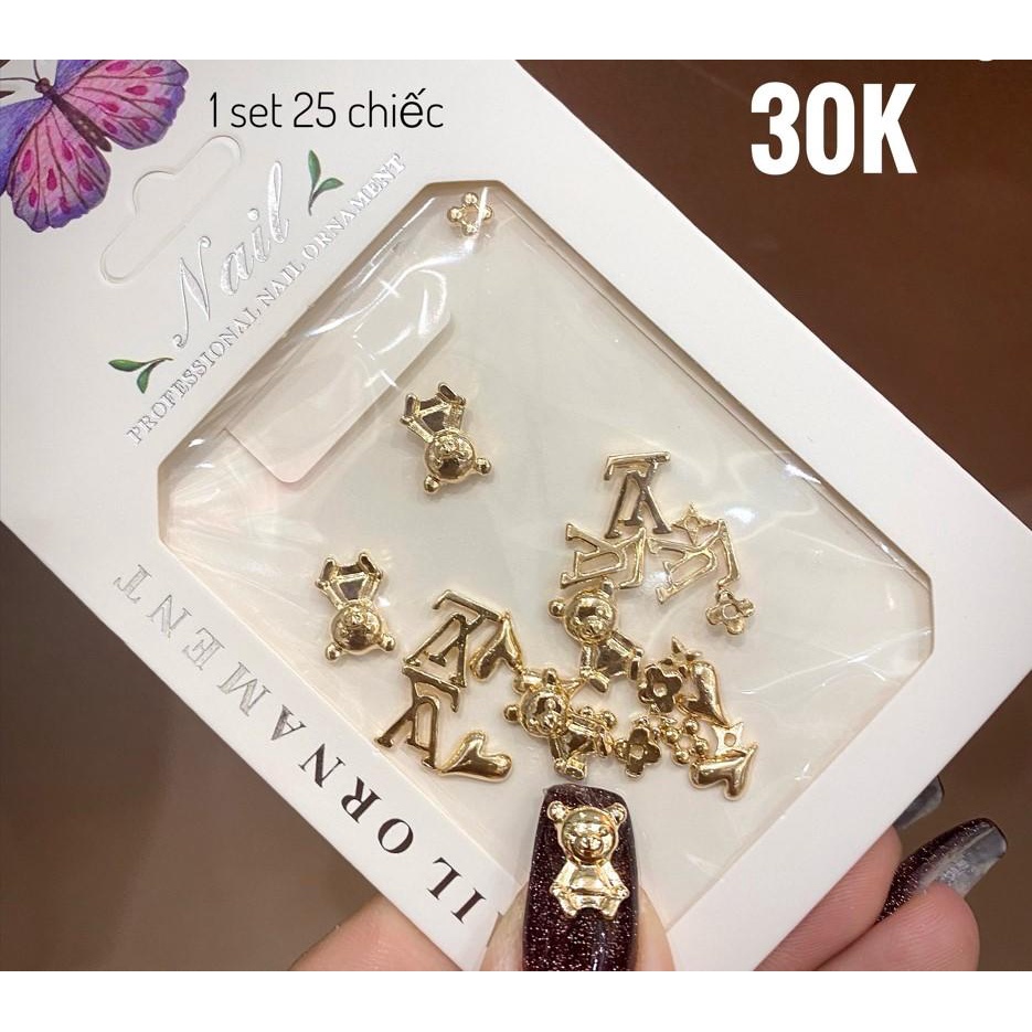 Set charm 4-đồ nails chuyên nghiệp-ĐỒ NAILS NHẬT QUYÊN