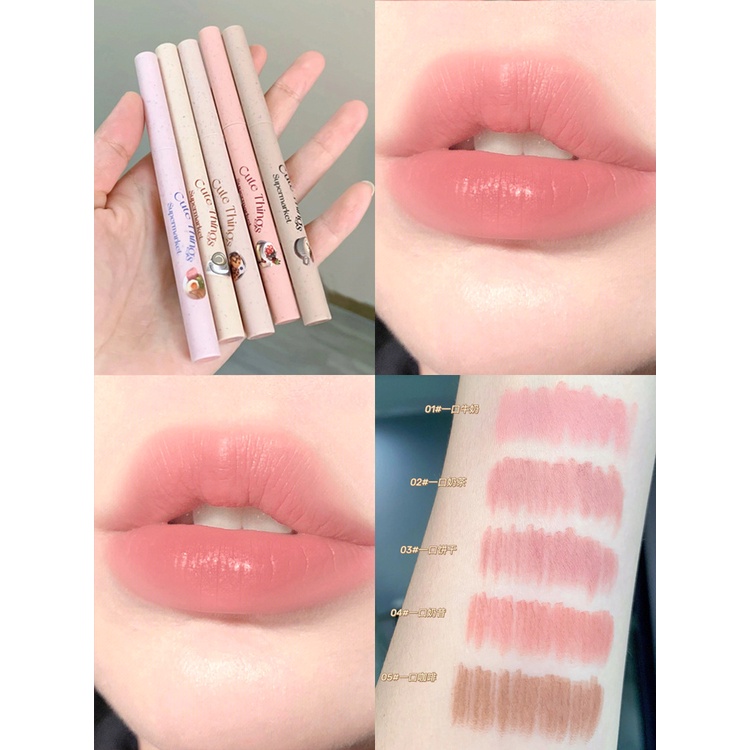 Chì Kẻ Viền Môi Nhung Lì Lâu Trôi Flortte