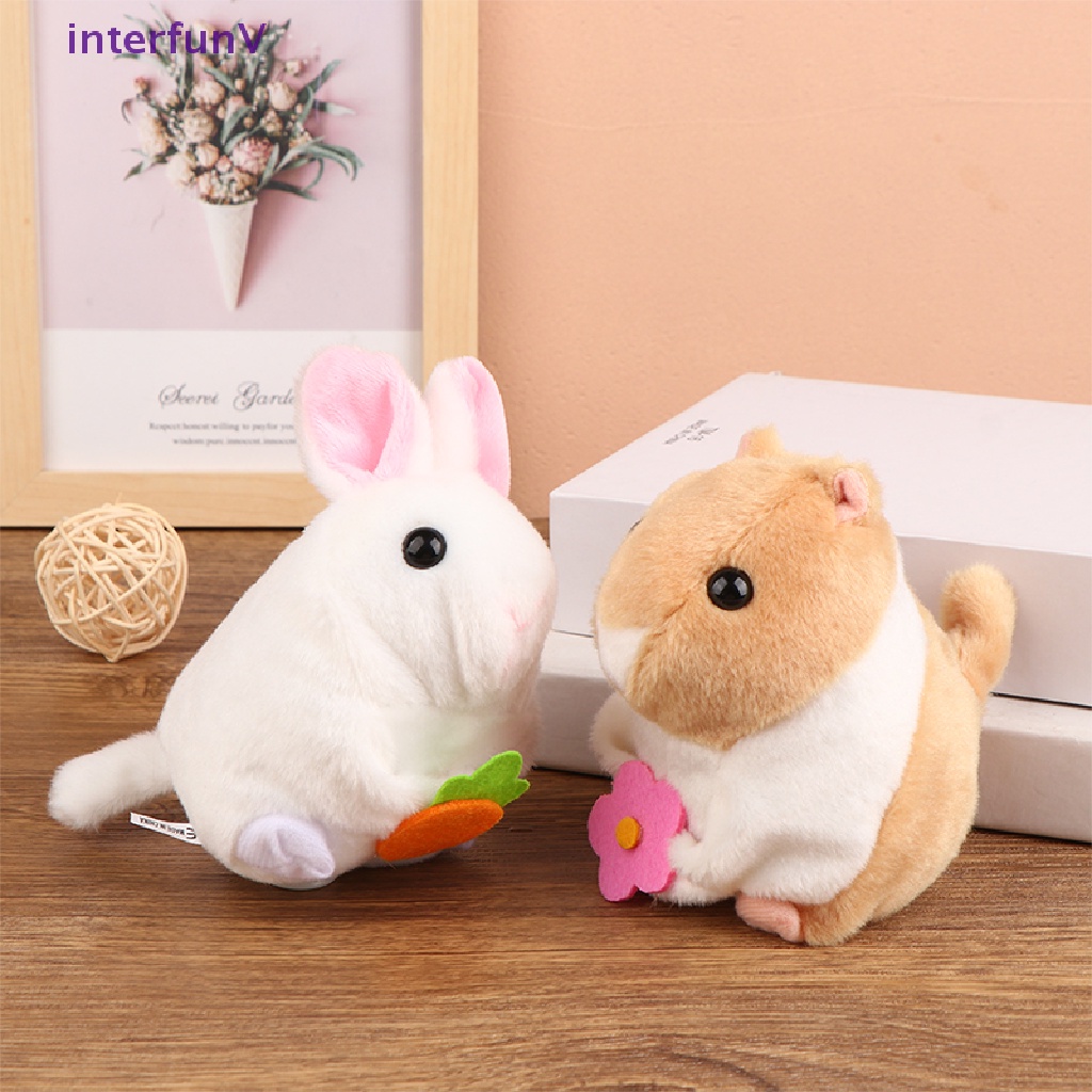 Búp Bê Chuột Hamster Thỏ Nhồi Bông Có Đuôi Kéo Dễ Thương [Mới]