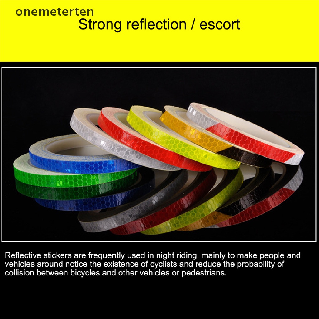 Cuộn Dây Dán Phản Quang Cho Bánh Xe Đạp 1CM * 8M