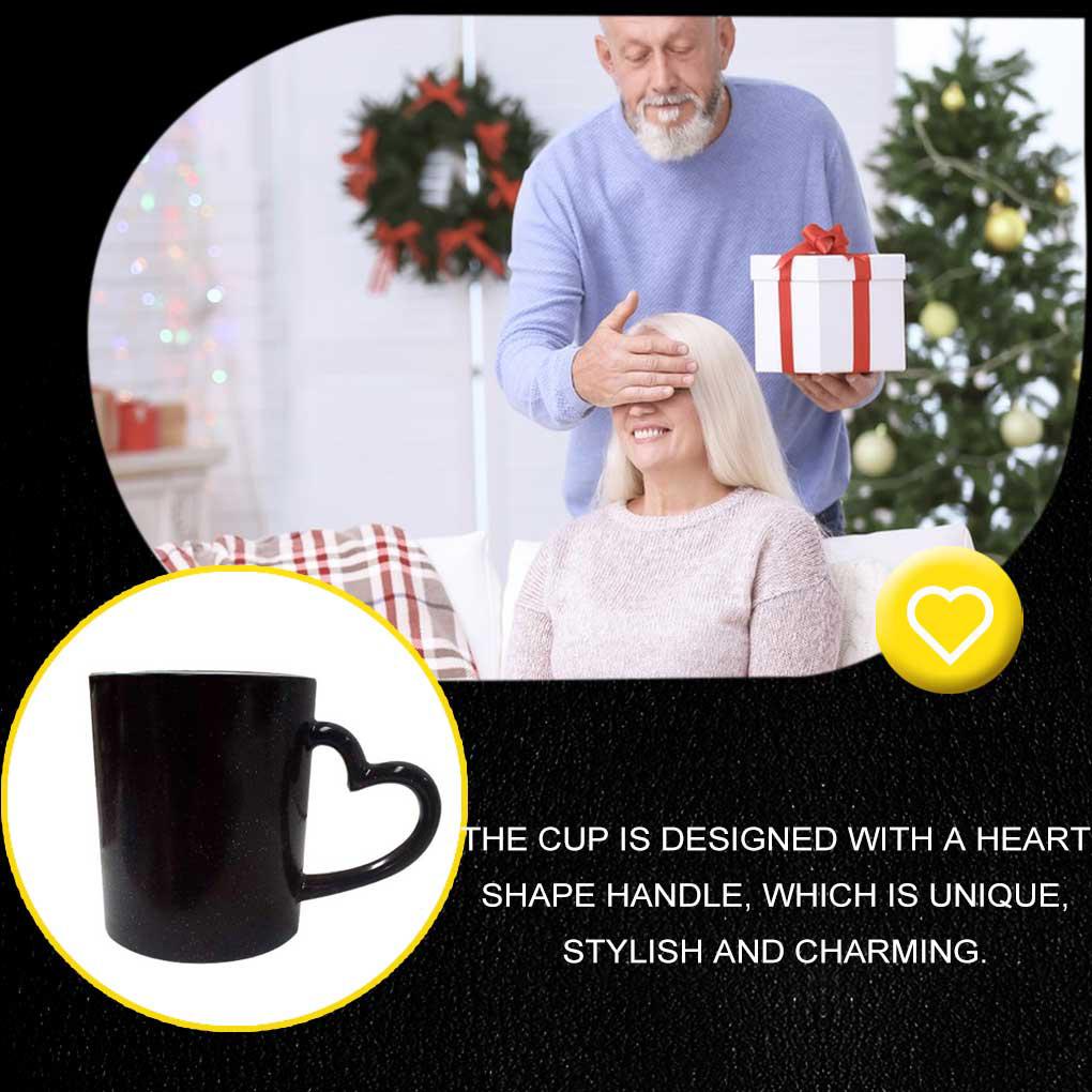 Cốc Sứ Uống Trà / Cà Phê / Sữa / Bữa Sáng Thay Đổi Màu Sắc Phong Cách Hiện Đại Dành Cho Cặp Đô