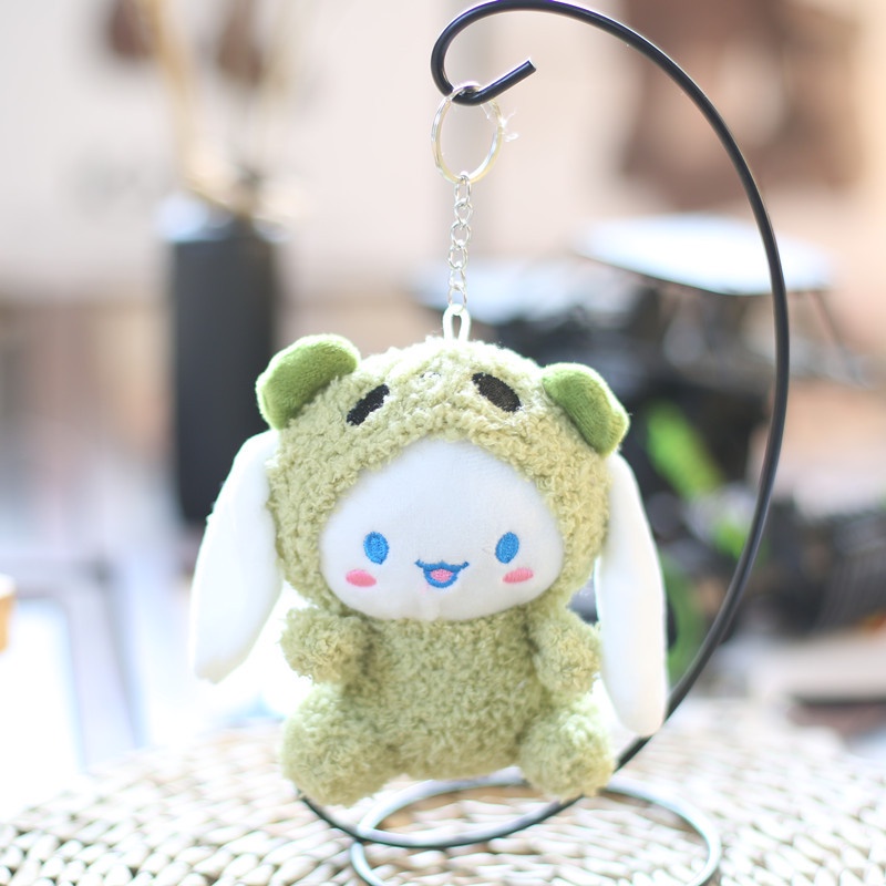 SANRIO Móc Khóa Hình Thỏ Cinnamoroll Nhồi Bông Đáng Yêu