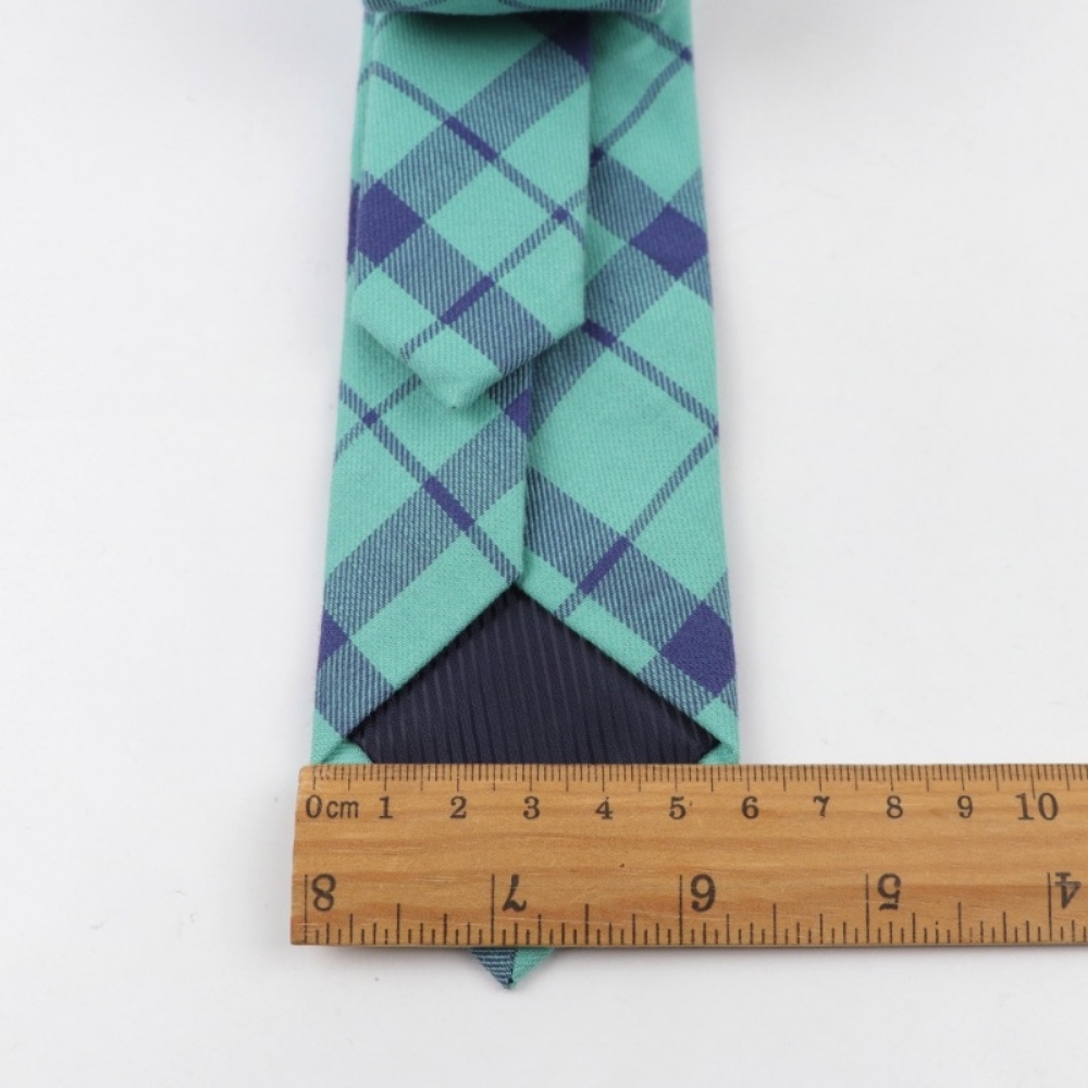 Cà Vạt Cotton Họa Tiết Caro Màu Cầu Vồng Dễ Thương Cho Nam Và Nữ