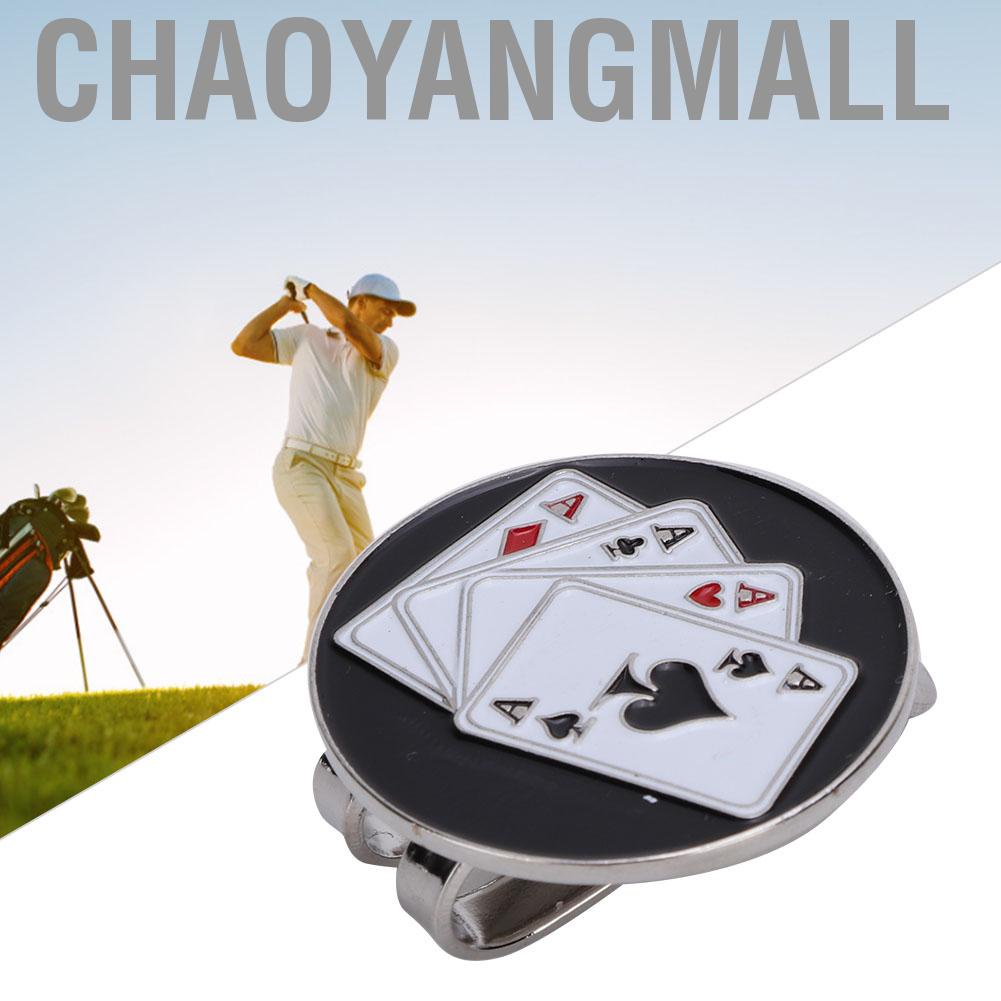 Chaoyangmall Metal Magnetic Golf Cap Hat Visor Clip Ball Marker Accessory Multiple Patterns