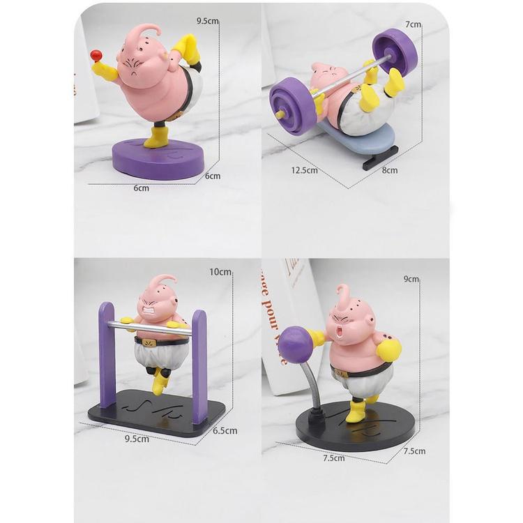 Mô hình Ma Bư 7 viên ngọc rồng siêu dễ thương cao 9cm Dragon Ball Majin Buu figure Mô hình nhân vật Anime