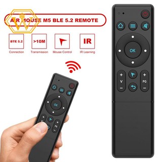 M5 Bluetooth 5.2 Air Mouse Wireless Infrared Learning Remote Control for Smart TV Box TV Projector and PC Smart Home