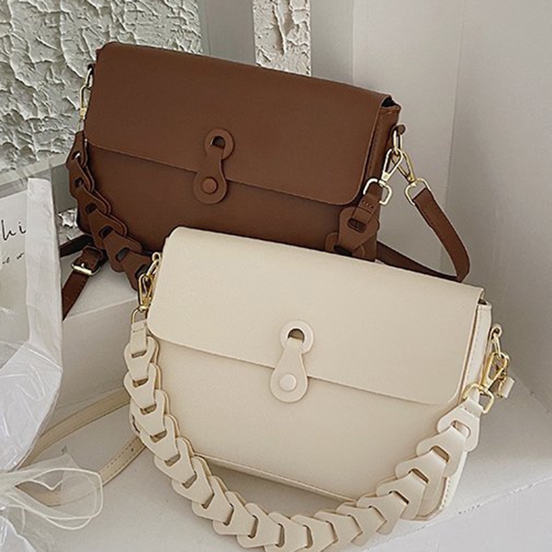 Túi Đeo Vai Bằng Da Phong Cách retro Dễ Phối Đồ Thời Trang Cho Nữ