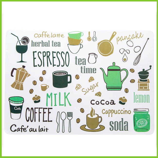 Tấm Lót Bàn Ăn Họa Tiết Hoạt Hình Đơn Giản