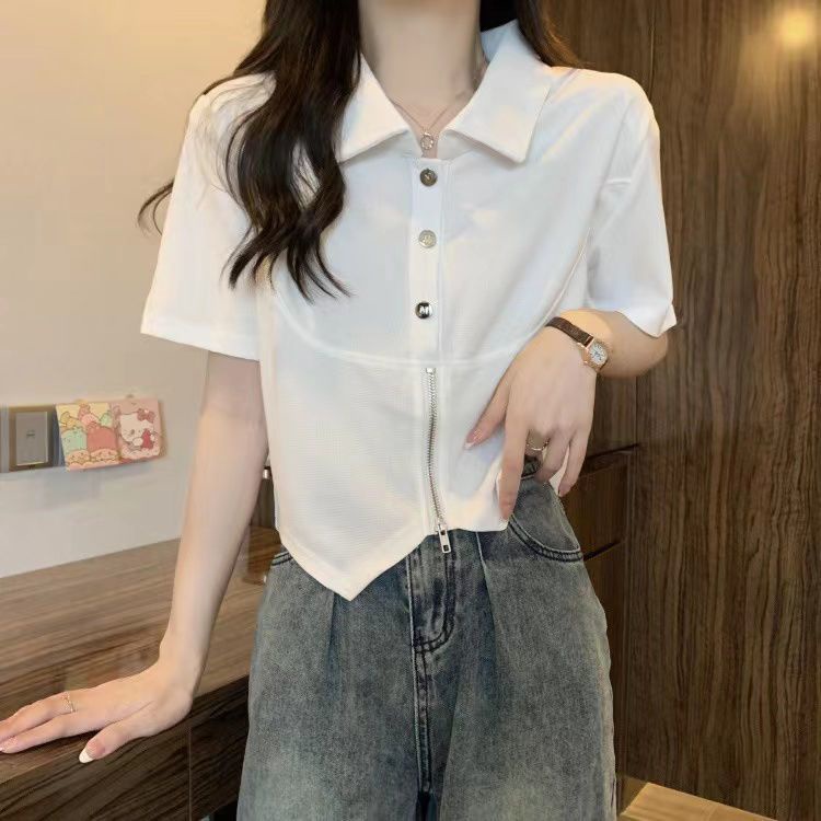 Áo thun COZOKC tay ngắn kiểu dáng đơn giản hợp thời trang